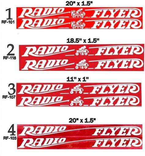 Radio Flyer Wagon Decals Etsy