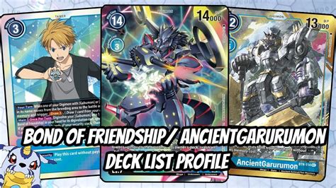 Gabumon Bond Of Friendship AncientGarurumon Deck List Profile