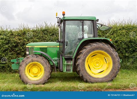 A Old Green John Deere Tractor Editorial Photo Image Of Farmland