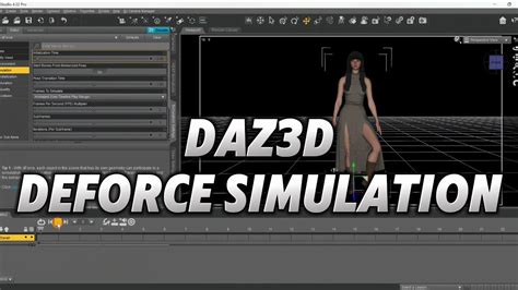 Daz3D Deforce Simulation Tutorial YouTube