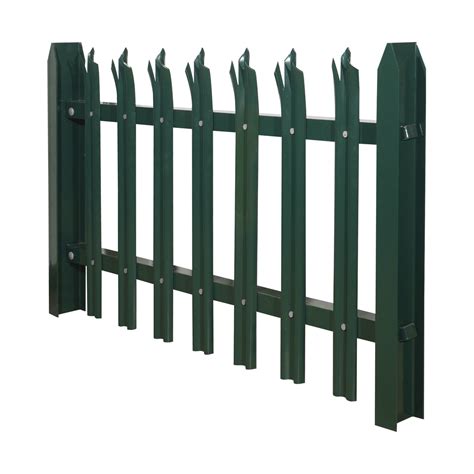 Powder Coated W Pale Steel Metal Palisade Security Fencing Manufacturer