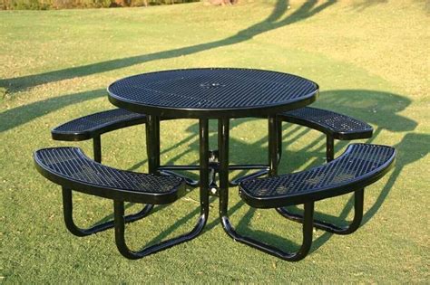 Custom Metal Picnic Tables — Randolph Indoor and Outdoor Design