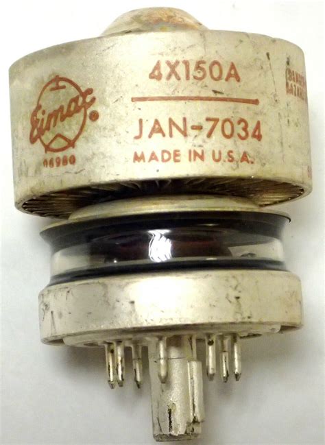 EIMAC 4X150A RADIAL BEAM POWER TETRODE JAN 7034 9 PIN 2 6A 6V RADIO