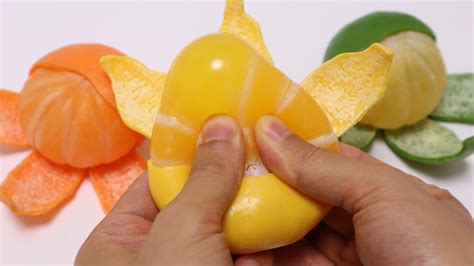 Asmr Squishy 100 Orange Squishy Squeeze Youtube