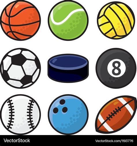 Cartoon Sports Balls ~ Set With Sport Balls | Digilyticin Wallpaper