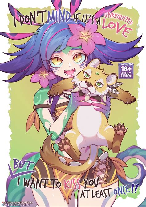 Rule 34 Comic Cover Page English Female League Of Legends Neeko Nidalee Strongbana Text 8029097