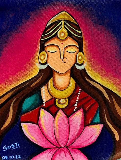 Laxmi Abstract Painting Ideas Mini Canvas Art Hand Painting Art