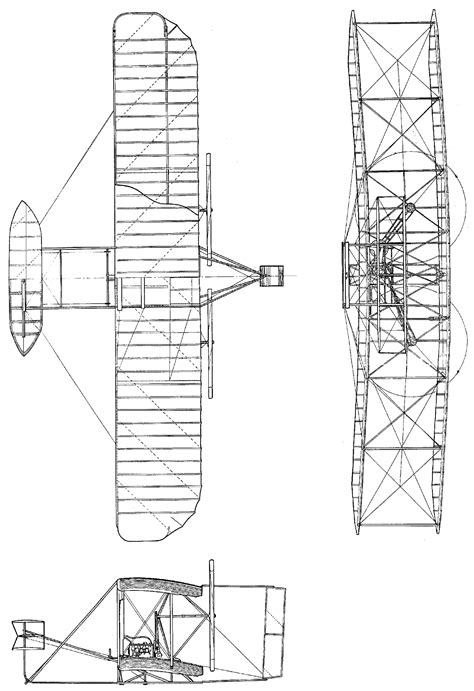 Wright Flyer Usa 1903 Blueprint Download Free Blueprint For 3d Modeling