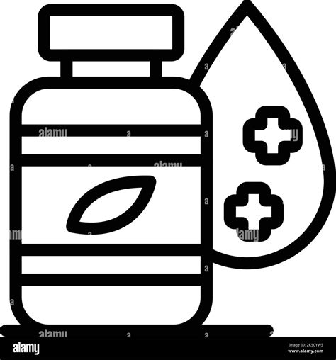 Skin Drops Icon Outline Vector Clinic Health Medicine Disease Stock