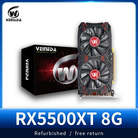 Veineda Tarjeta Gr Fica RX5500XT 8GB GDDR6 RX 5500 XT Tarjetas De V Deo