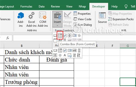 How To Create Combo Box In Excel