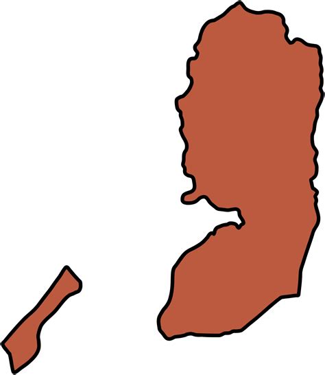 Doodle Freehand Drawing Of Palestine Map Png