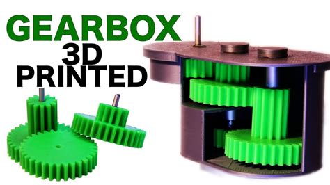 How To Make A Gearbox 3d Printed Gears Youtube