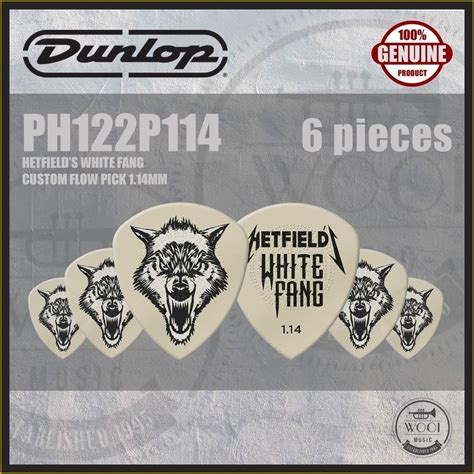 Jim Dunlop Ph P James Hetfield S White Fang Custom Flow Guitar