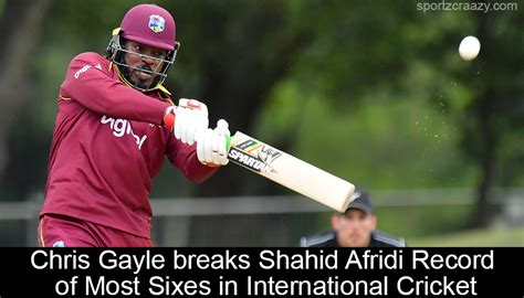 Chris Gayle Breaks Shahid Afridi Record Of Most Sixes In Cricket