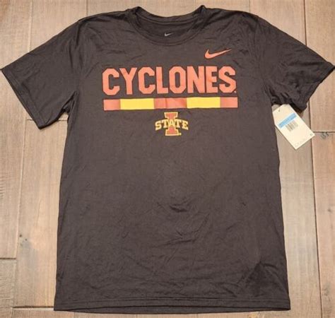 New Nike Iowa State Cyclones Men S Legend Black T Shirt Men S Medium Ebay