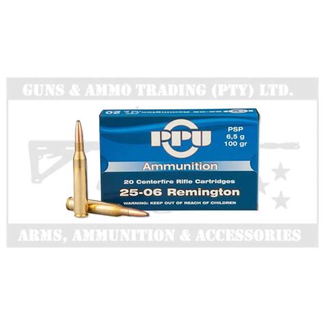 PPU AMMO 25 06 REM PSP 100GR AMMO