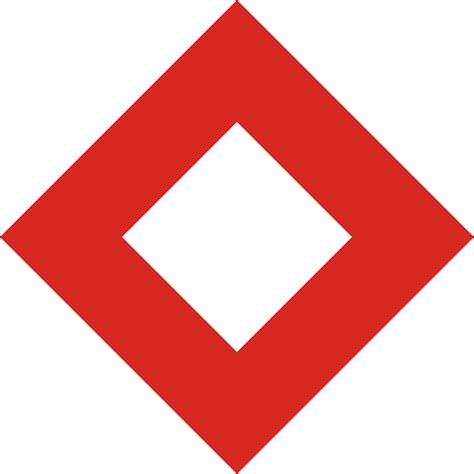 Red and White Diamond Logo