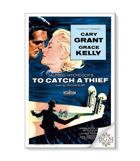 To Catch A Thief Collectors Movie Poster 1955 Grace Kelly Cary Grant Alfred Hitchcock