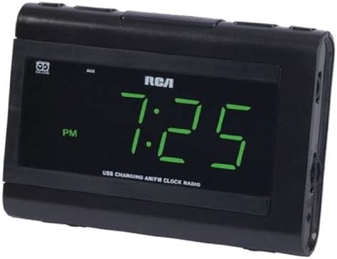 Amazon RCA Dual Wake Clock Radio With USB Charging Home Kitchen