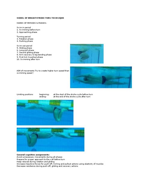 Pdf Model Of Breaststroke Turn Technique Dokumentips