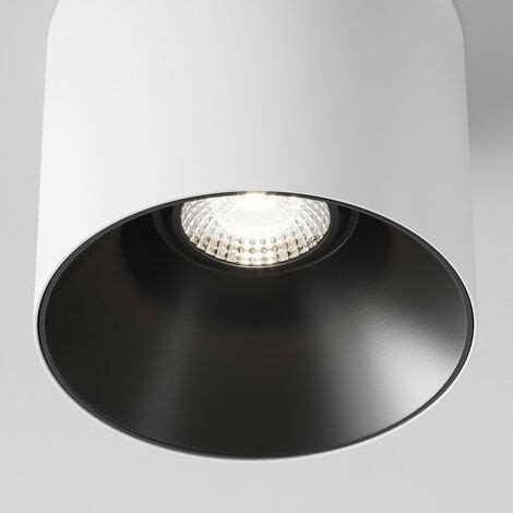 Maytoni Alfa LED Dimmbares Aufbau Downlight Weiß Schwarz 2130lm 4000K