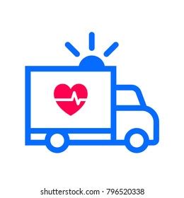 Pharmaceutical Medications Ambulance Cardiogram Lungs On Stock Vector