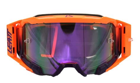 Leatt Velocity 5 5 Iriz Goggle Anti Fog Mirror Lens Neon Orange Lila