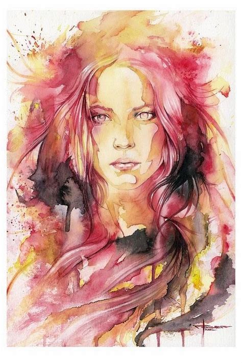 Pin By Christine Miska On Art Watercolors Watercolor Portraits