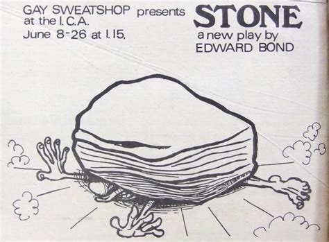 Edward Bond Stone Advert 1976 Glad To Be Gay Tom Robinson Glad