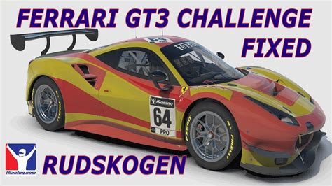 IRACING FERRARI GT3 CHALLENGE FIXED AT RUDSKOGEN YouTube