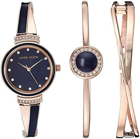 Reloj Anne Klein Crystal Accented Para Mujer Pulsera De Acero