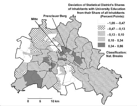 Socio Spatial Segregation In Berlin West And East Index Of