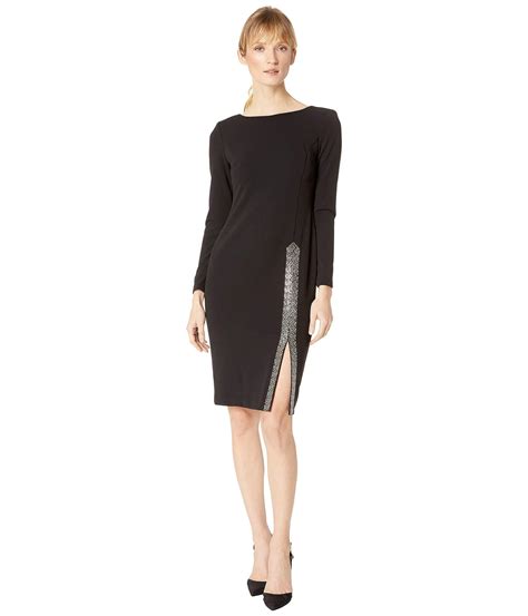 Calvin Klein Long Sleeve Embellished Dress Munimoro Gob Pe