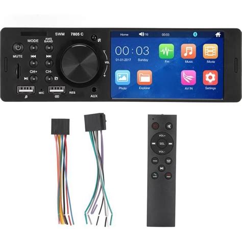 St R O De Voiture Avec Bluetooth Lecteur Mp De Voiture Pouces