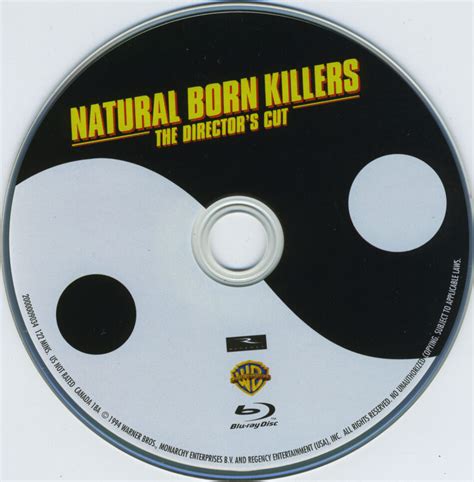 Natural Born Killers The Director S Cut Blu Ray Cover Label R