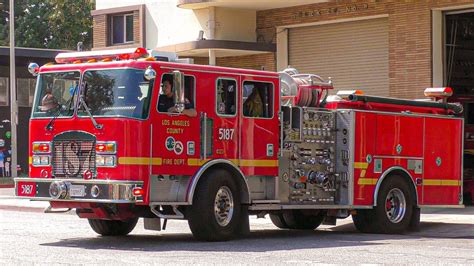 LACoFD Engine 5187 Squad 8 Responding YouTube