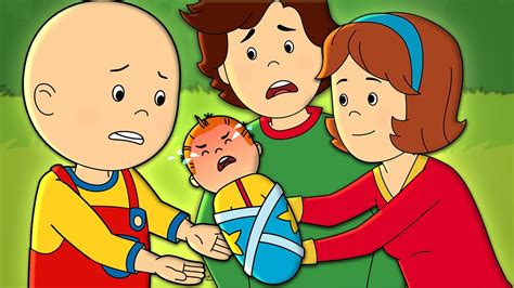 Caillou And The Baby Caillou Cartoon Youtube