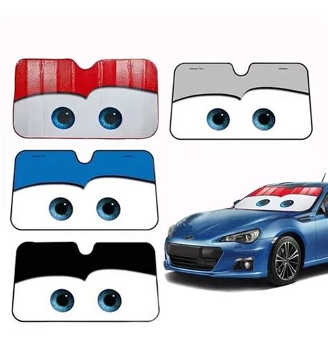 Parasol Cortina Auto Ojos Rayo Mcqueen Disney Cars Varios Colores