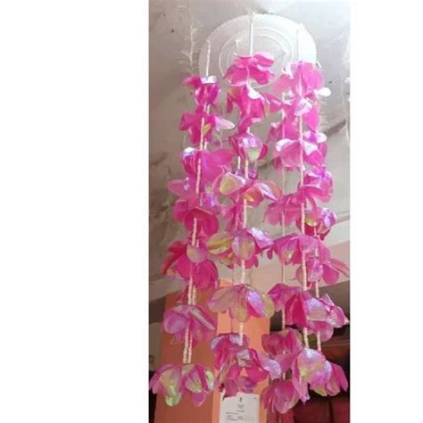 Paper Mache Artificial Pink Wisteria Hanging Flower Size Inch H