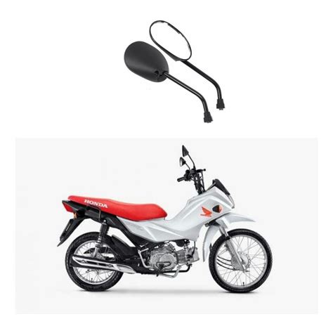 Retrovisor Moto Honda Pop 110i Modelo Original Par Shopee Brasil