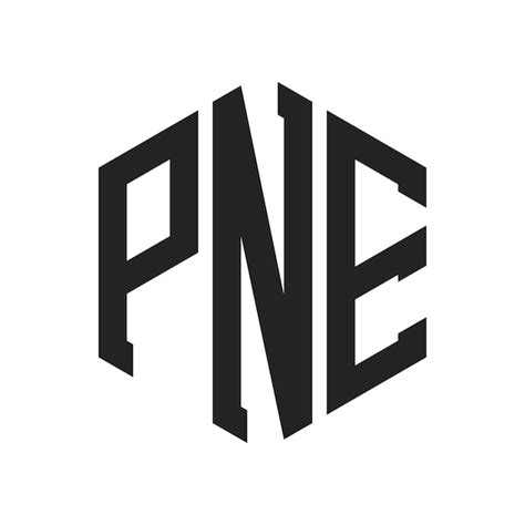 premium vector pne logo design initial letter pne monogram logo