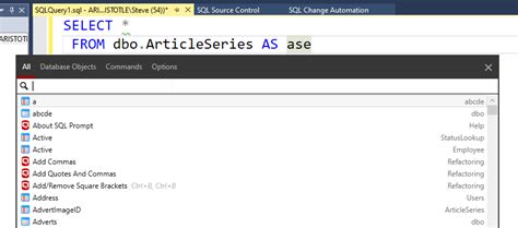 A New Command Palette In SQL Prompt SQLServerCentral