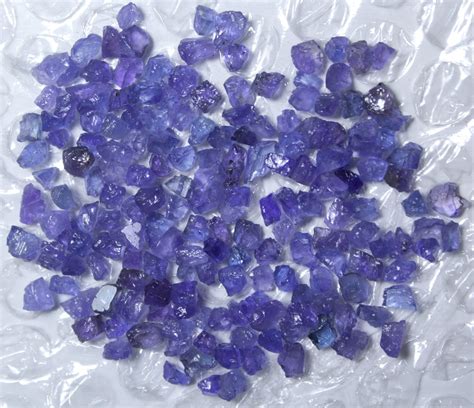 100pcs Raw Tanzanite Rough Natural Blue Color Crystal Etsy