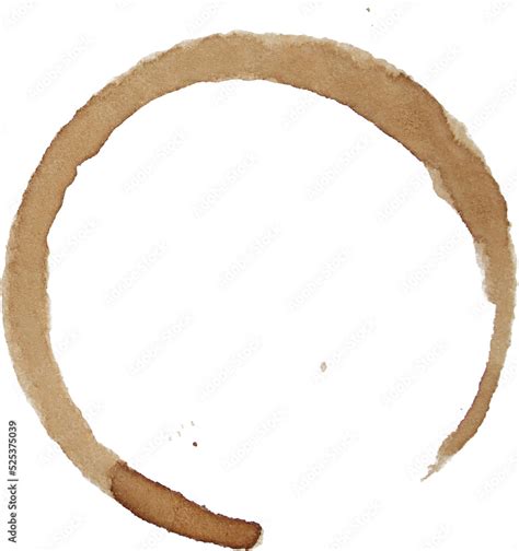 Coffee Stain Transparent Background Texture Real Stain Design Element