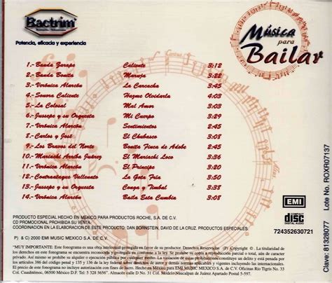 Música Para Bailar - 14 Temas - Banda - Cumbia - 1 Cd - $ 30.00 en ...