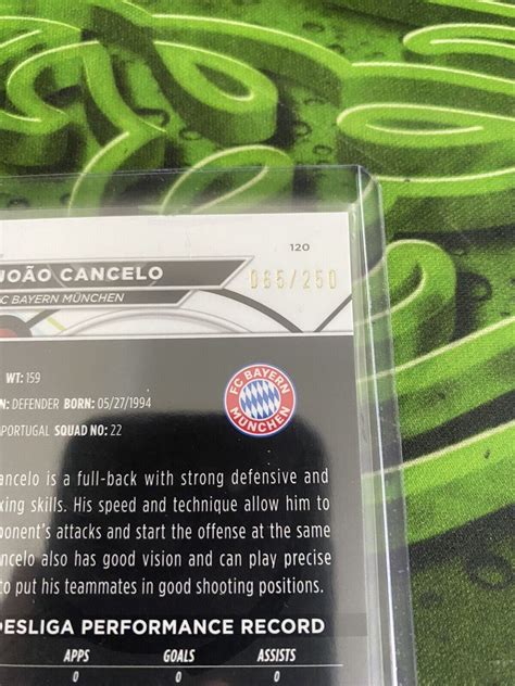 JOAO CANCELO 2022 23 Finest Bundesliga 065 250 Refractor Purple Wave