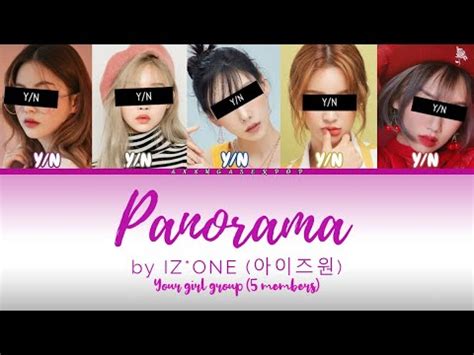 Your Girl Group 5 Members Panorama IZ ONE 아이즈원 Color Coded