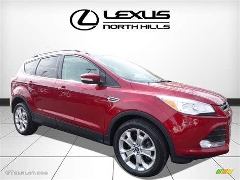 2013 Ruby Red Metallic Ford Escape Sel 20l Ecoboost 4wd 111770477