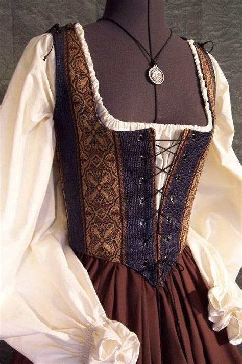 Renaissance Faire Maiden Wench Bodice Dress Gown